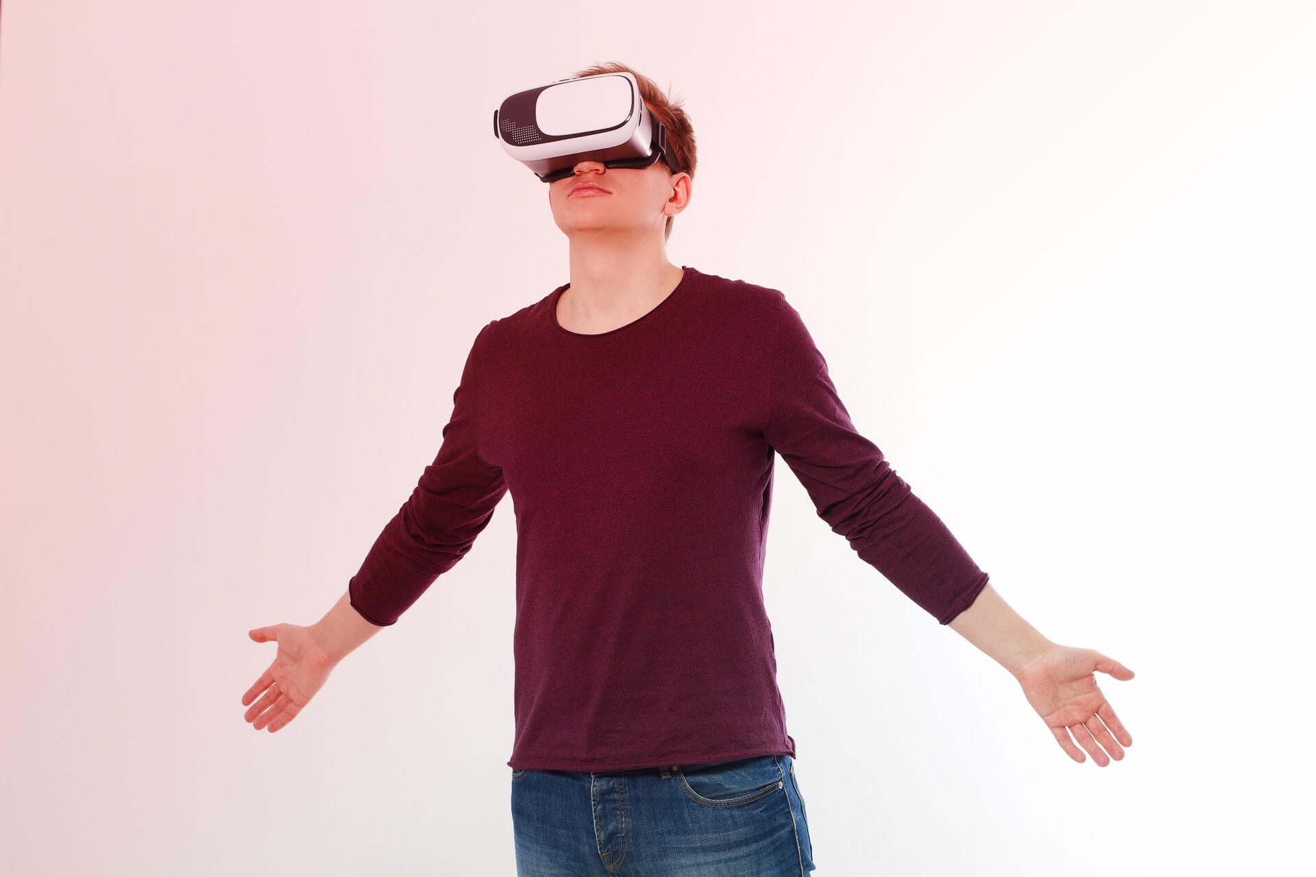 man in vr goggles