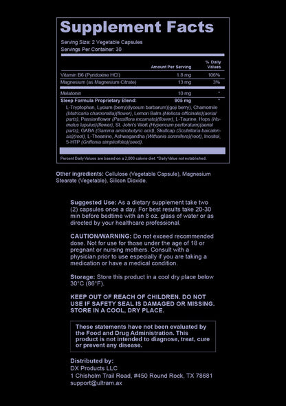 Ultramax Recharge - Sleep Formula