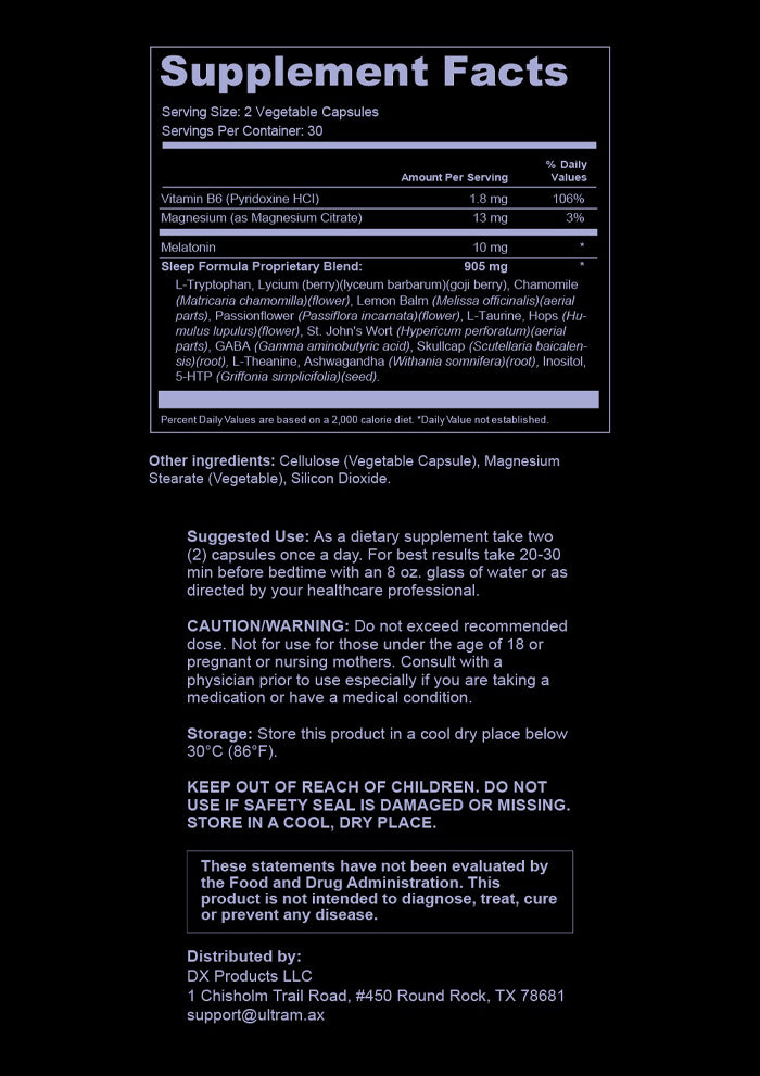 Ultramax Recharge - Sleep Formula